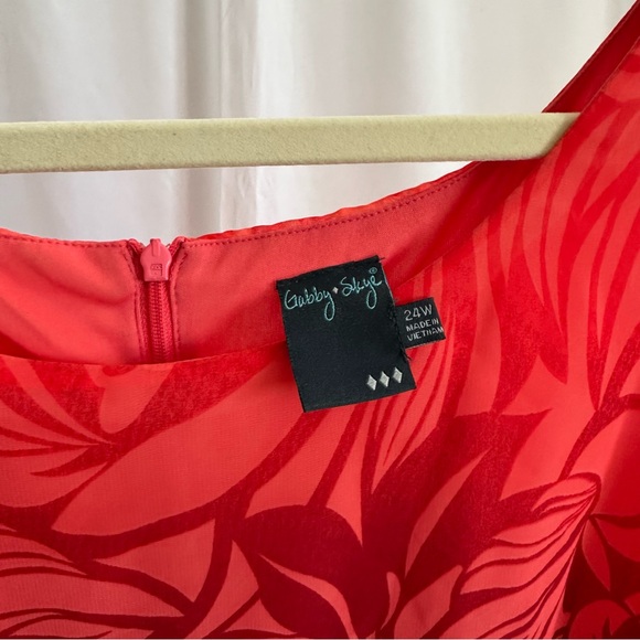 Gabby Skye Women’s Plus 24W Ombré Maxi Dress - Picture 8 of 9